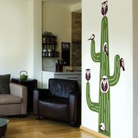 Cactus Animal Tree House - Wall Decals