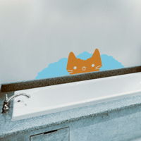 Cat in the Bubble Bath - Wall Decals