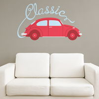 Classic Car - Printed Wall Decals