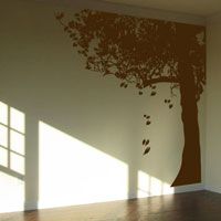 Giant Corner Tree with Leaves - Made for the Corner - Wall Decals
