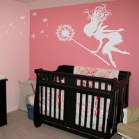 Fairy with a Blowing Dandelion - Wall Decals