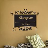 Family Sign - Personalized with your Family Name - Wall Decals