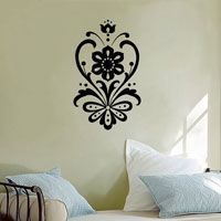 Swirling Victorian Flourish - Vinyl Wall Decal