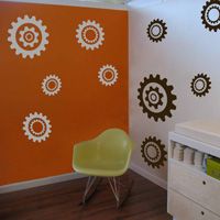 Gears & Cogs - Set of 10 - Wall Decals