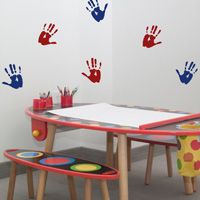 Hand Prints - Set of 12 - Wall Decals
