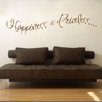 Happiness is Priceless... Wall Decals