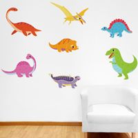 Happy & Fun Dinosaurs - Printed Wall Decals