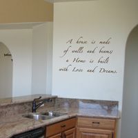 a Home is built with Love & Dreams - Wall Words & Decals