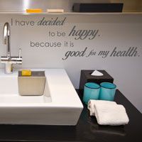 I Have Decided to Be Happy - Quotes - Wall Words Decal