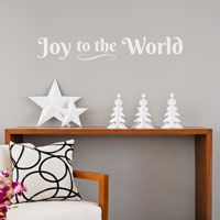 Joy to the World - Christmas Holiday - Wall Decals
