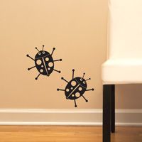 Lady Bugs - Set of Three - Wall Decals
