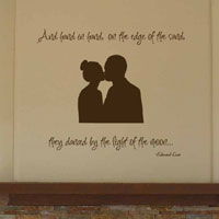 Hand in hand, on the edge of the sand... - Wall Decals
