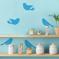 Sweet Little Birds - Set of 10 - Wall Decals