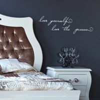 Love Yourself, Love the Process - Inspirational Quote - Wall Decals