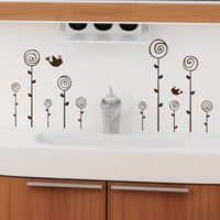 Mini Poppies - Set of 10 - Wall Decals