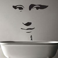 Mona Lisa Face - Wall Decals