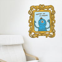 Monsters are My Friends - Frame - Printed Wall Decals