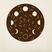 Lunar Cycle - Moon Phases - Wall Decal