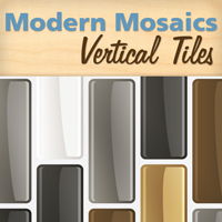Modern Mosaics - Vertical Mosaic Tile Wall Decals