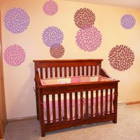 Giant Mums - Set of 12 - Wall Decals