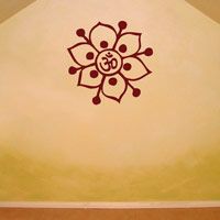 Om Symbol - Flower - Yoga - Meditation - Wall Decals
