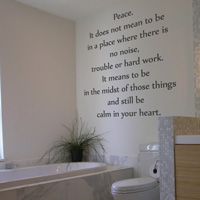Peace - Be Calm in your Heart - Wall Words & Decals