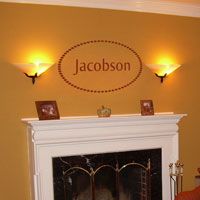 Elegant & Simple - Family Name - Personalized Monogram - Wall Decals