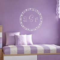 Personalized Polkadot Monogram - Three Letters - Wall Decals