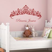 Princess Headboard - Girls Room - Wall Decals