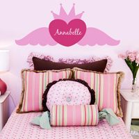 Princess Monogram - Personalized -  Wall Decals