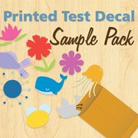 Printed Test Decal Sample Pack - Sample Wall Decals