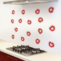 Retro Apples - Set of 16 - Printed Wall Decals