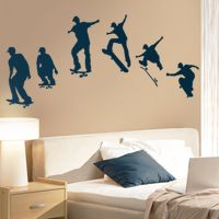 Skaters - Series of 6 Poses - Wall Decals