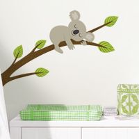 Sleepy Koala on a Branch - Printed Wall Decals