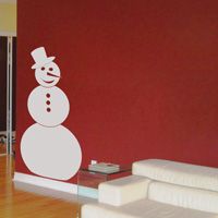 Snowman - Winter - Holiday - Wall Decals