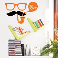 Stay Classy - Moustache, Glasses & Pipe - Printed Wall Decals