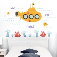 Submarine Under the Sea - Underwater Scene - Printed Wall Decals