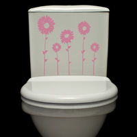 Little Sunflowers Growing - Set of 5 - Toilet & Wall Decals