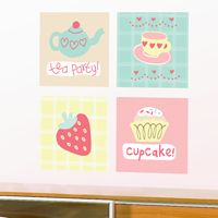 Tea Party - Printed Wall Decals