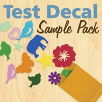 Test Decal Sample Pack - Sample Wall Decals