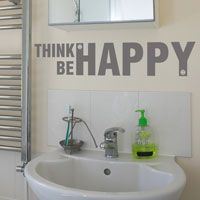 Think Happy, Be Happy - Wall Decals