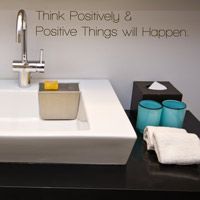 Think Positively & Positive Things Will Happen - Wall Words Quote Decal