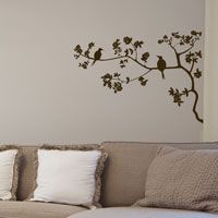 Two Birdies Sitting in a Tree - Wall Decals