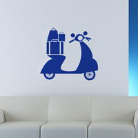 Traveling Scooter - Wall Decals