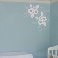 Vintage Flower - Wall Decals