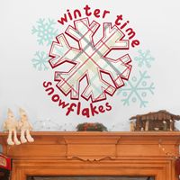 Winter Time Snowflakes - Printed Wall Decals