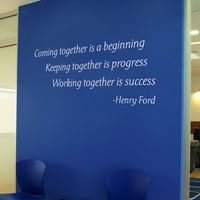 Working Together is Success - Henry Ford - Quote - Wall Decals